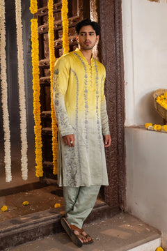 #OmbreGrey&Yellow