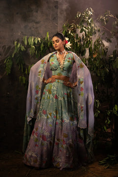 #OmbreMauve&Green