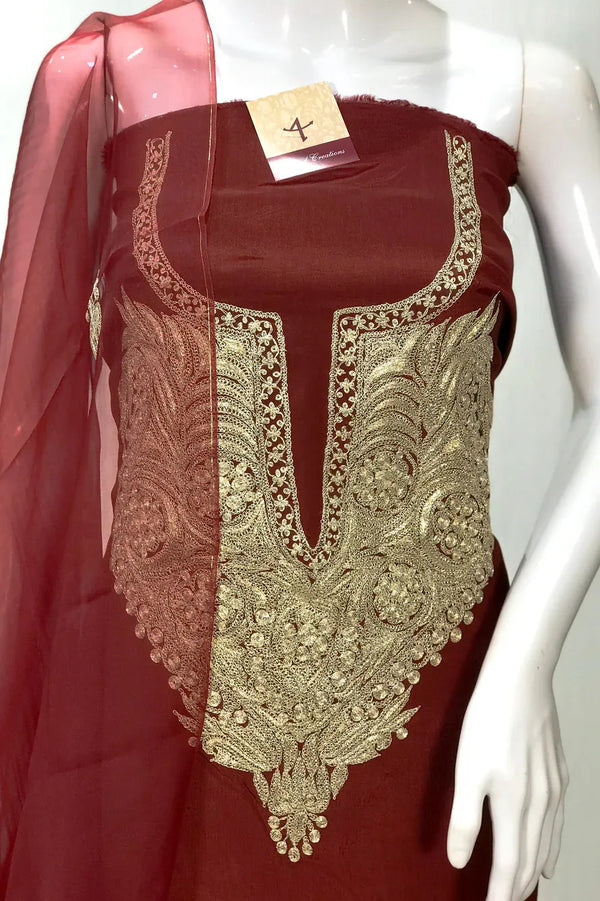 Tamreha — Kashmiri Puff Tilla Embroidery Salwar Suit