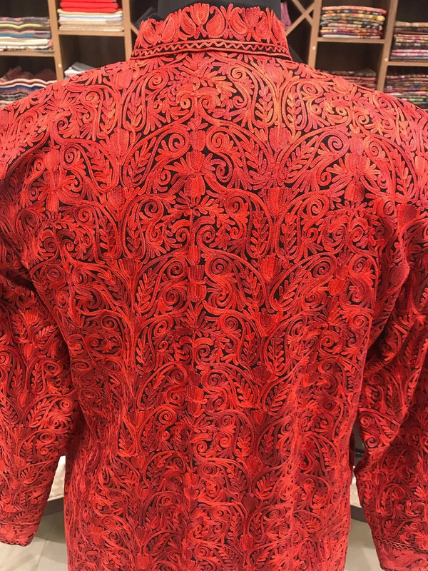 Nayel — Kashmiri Aari Embroidery Long Coat